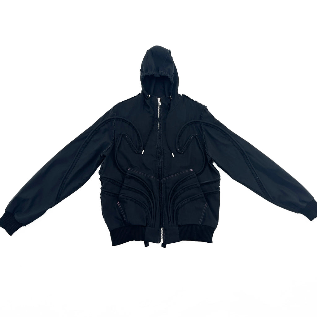 Black Piped Contour Jacket