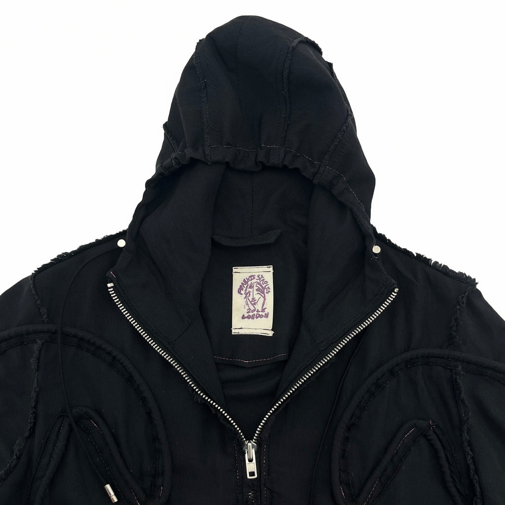 Black Piped Contour Jacket