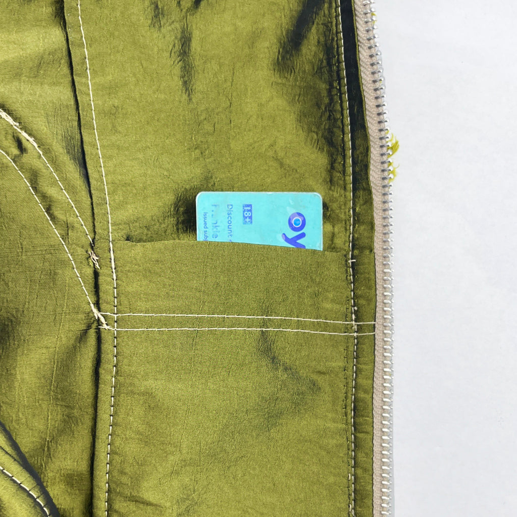 Green Piped Contour Jacket