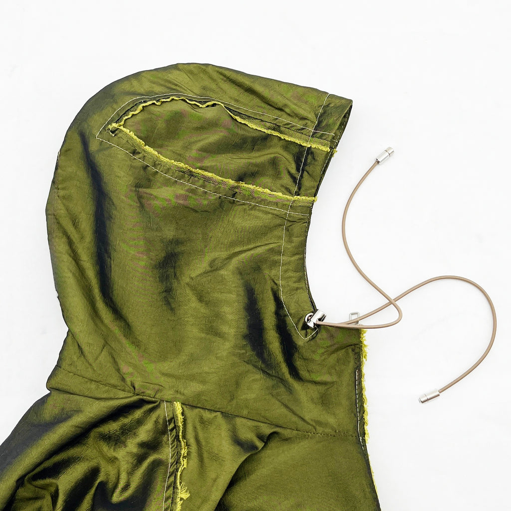 Green Piped Contour Jacket