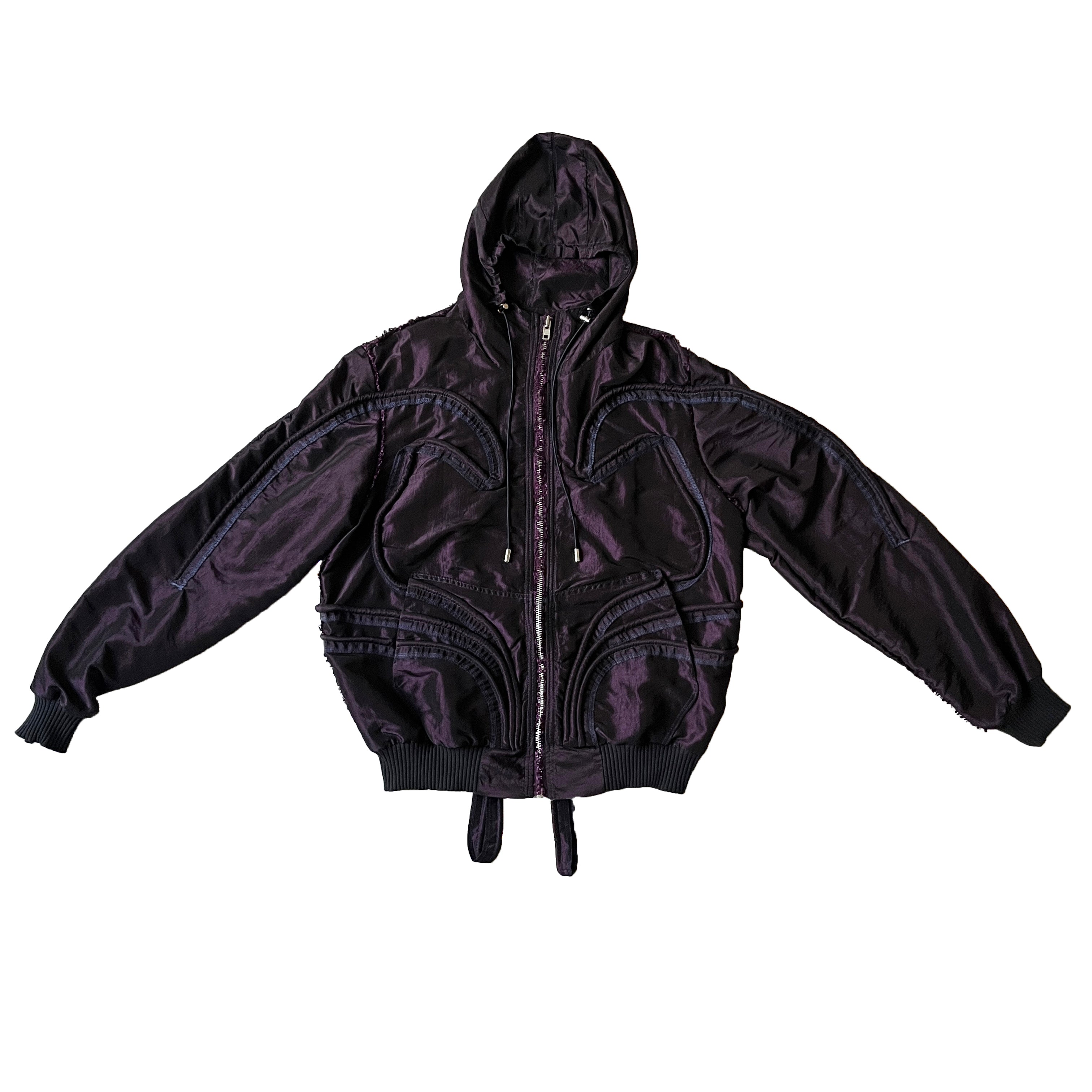Purple Piped Contour Jacket