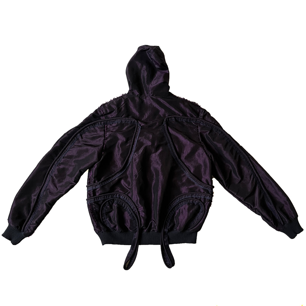 Purple Piped Contour Jacket